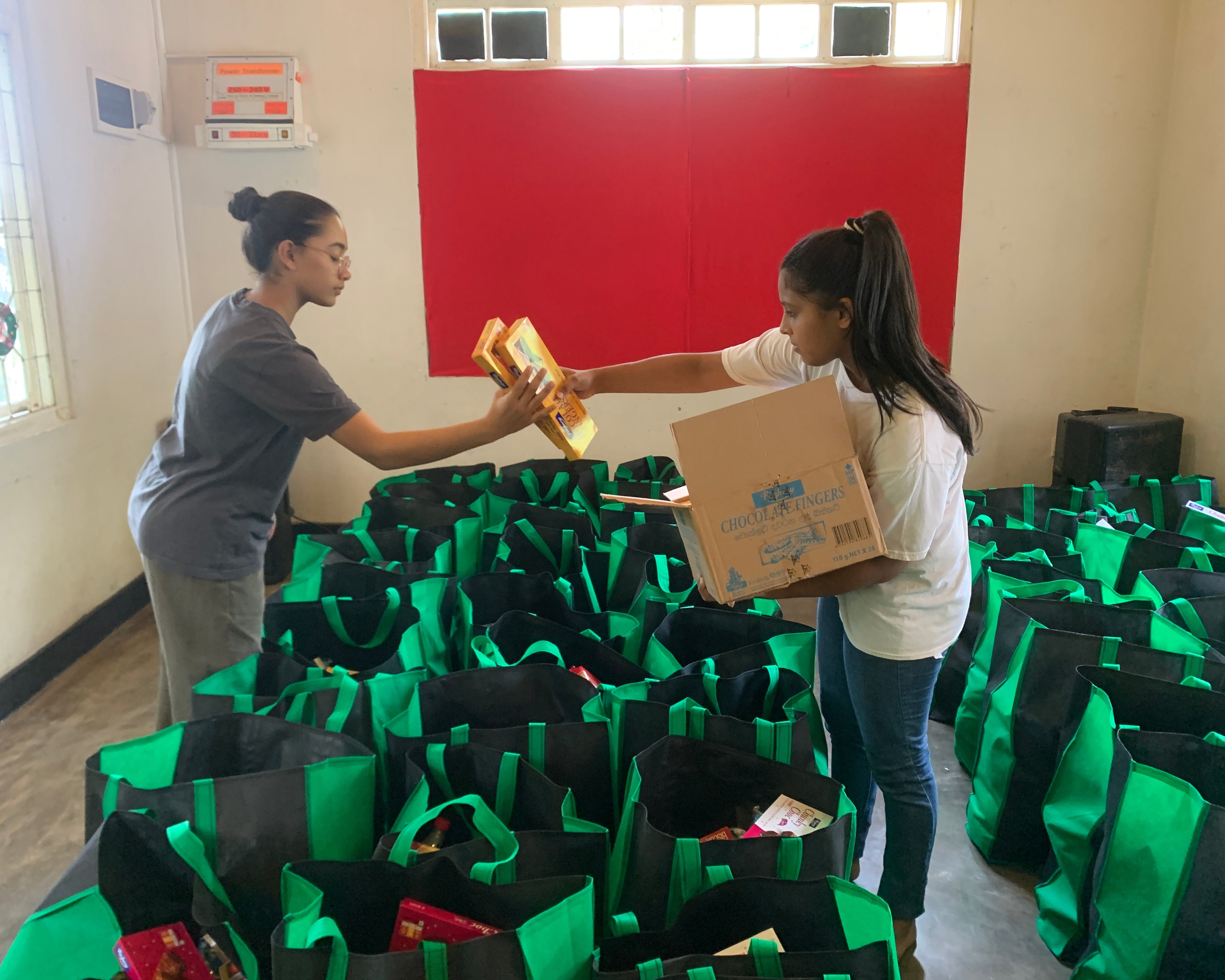 Paniers alimentaires pour les familles