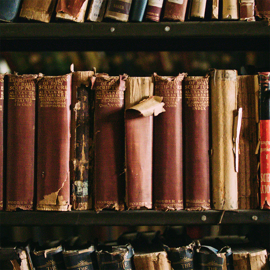 books on a shelf